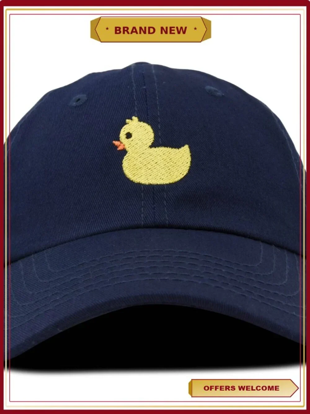 Infant Baseball Cap Cute Ducky Hat Cotton Twill Adjustable Buckle Toddler Boys